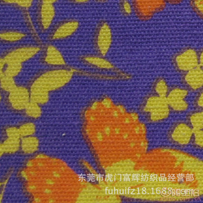 富辉全棉12安帆布印花面料 环保印染，品质卓越